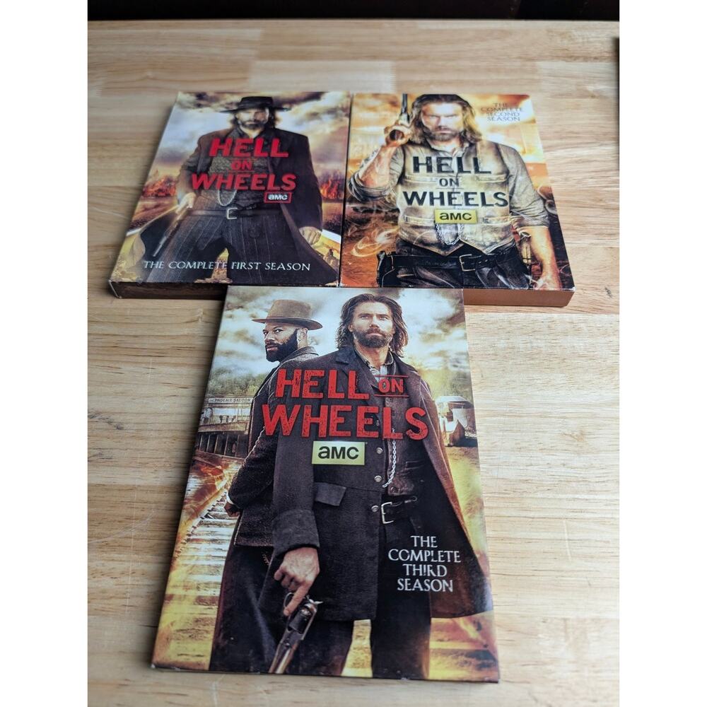 Hell on Wheels DVD Complete Seasons 1-3 AMC Western Drama Anson Mount